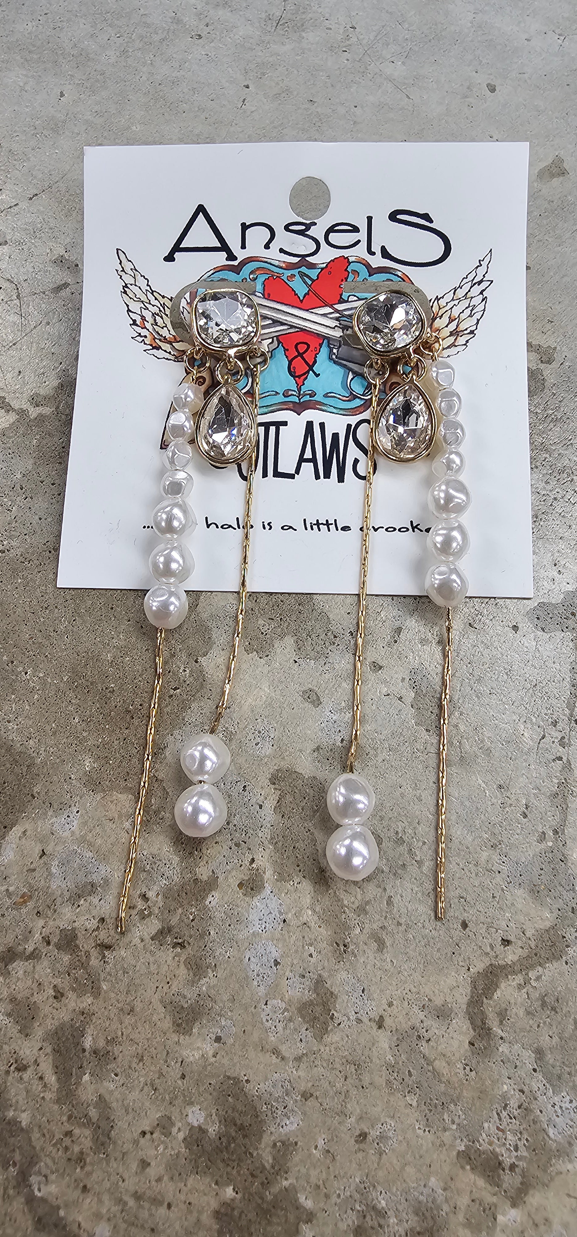 Pearl and Bling Earrings
